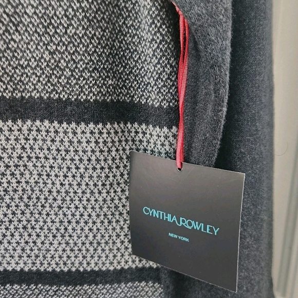 Cynthia Rowley Charcoal Gray Sweater Dress Womens Size Large New NWT - Picture 7 of 8